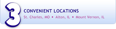 three convenient locations